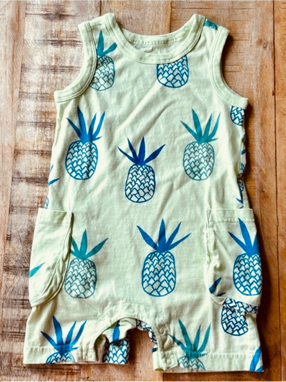 Summer Pineapple Print Boy Romper 🍍